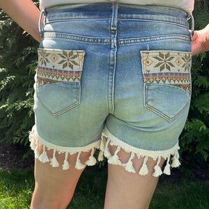 Driftwood Connie Tassel Denim Shorts